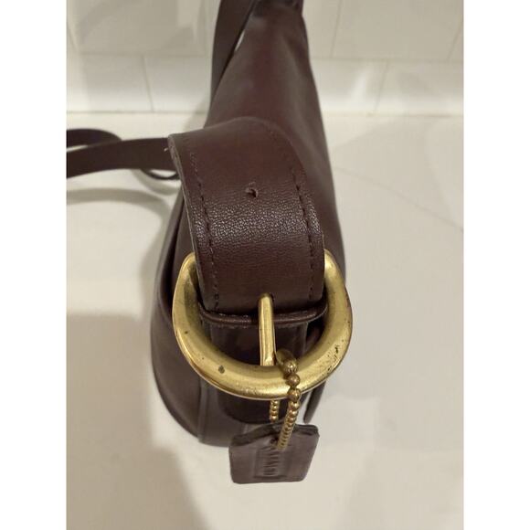 Vintage '95 COACH Brown Leather FLETCHER Shoulder Bag Messenger Crossbody 4150 - Picture 5 of 16